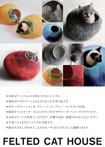 Amazon | ヴァイバ (VAIVA) キャットハウス レッド L サイズ Amazon | ヴァイバ (VAIVA) キャットハウス レッド L サイズ